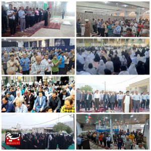 آئین معنوی نماز عید سعید فطر در نقاط مختلف شهرستان بهبهان اقامه شد