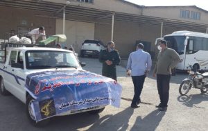 ارسال اقلام مورد نیاز مردم زلزله زده اندیکا توسط جهادگران بهبهانی