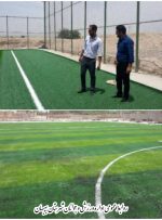 تکمیل پروژه چمن مصنوعی روستاهای قالند و اسد اباد